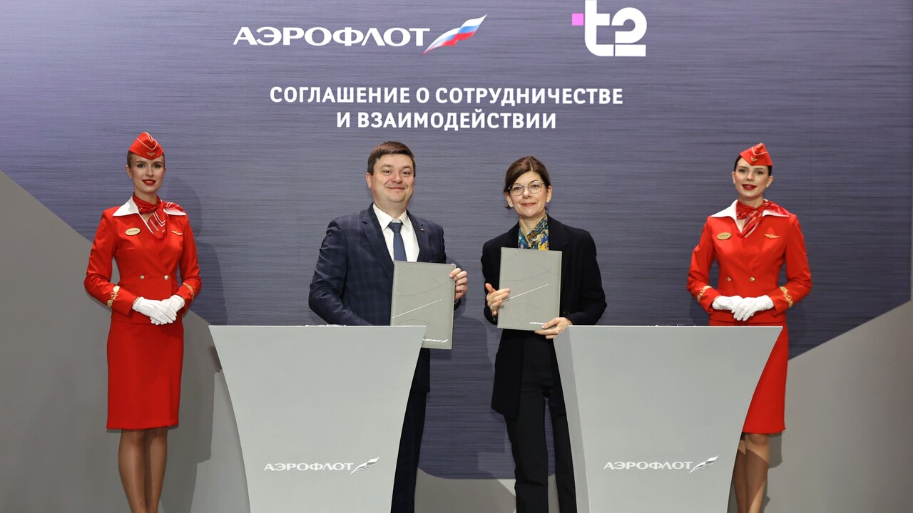 Т2 и Аэрофлот будут развивать связь и цифровые сервисы на борту воздушных судов Т2, российский оператор мобильной связи, и ПАО ...