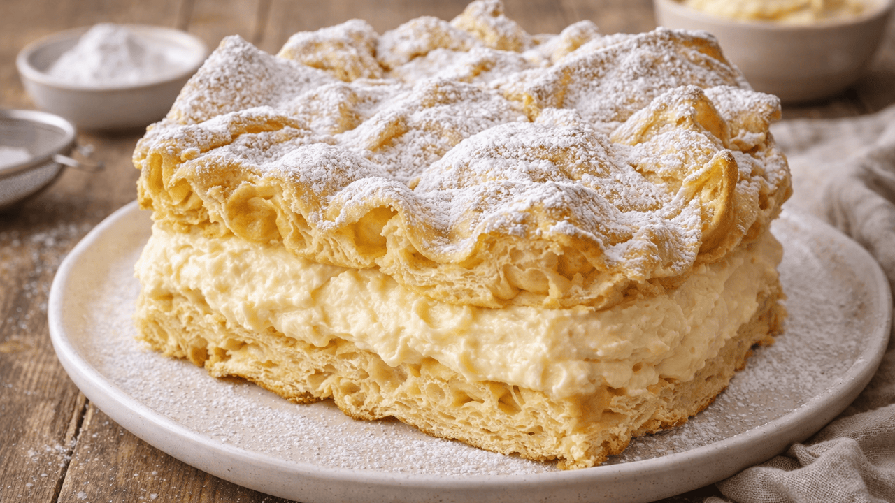 Польская «Карпатка» — это торт, который выгляди...