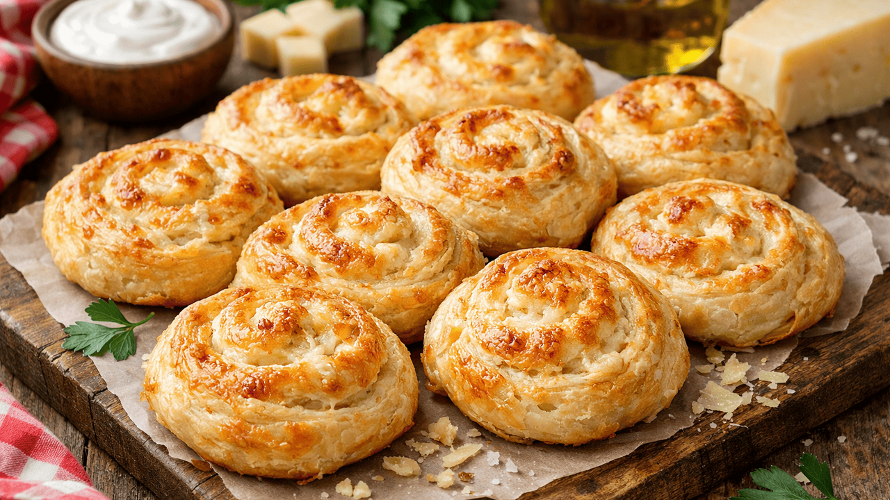 Идея для ленивого утра: нежные сырные вертушки из простых ингредиентов получаются как в пекарне Попробуйте этот простой приём с ледяным сливочн...