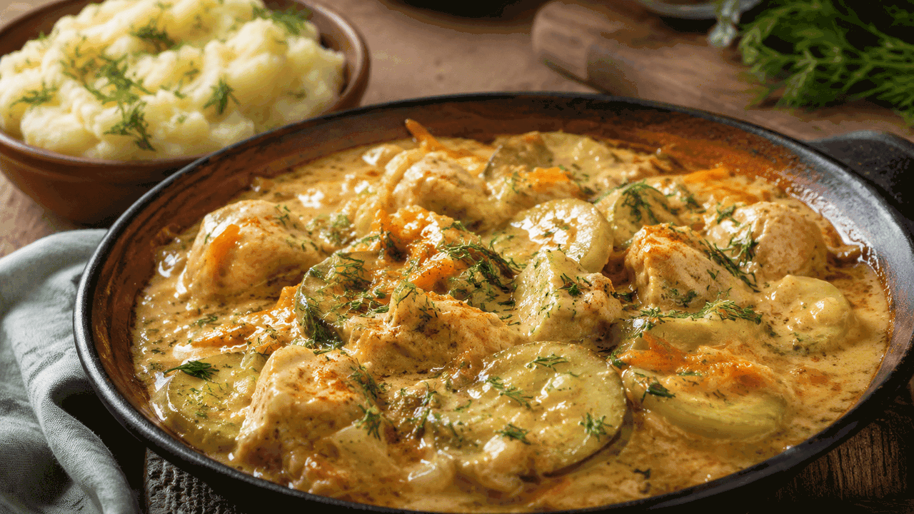 Кабачки и куриное филе на одной сковороде: секрет нежного вкуса оказался совсем не в сливках Кабачки с курицей — простой вариант сытного дом...