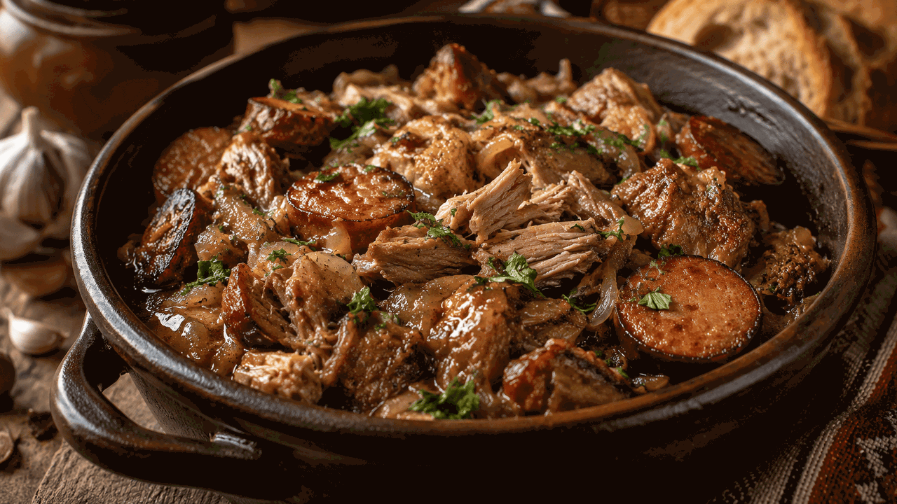 Мясо получается невероятно сочным: старинная верещака по-белорусски собирает всю семью за столом Иногда для сытного ужина не нужны редкие специи...