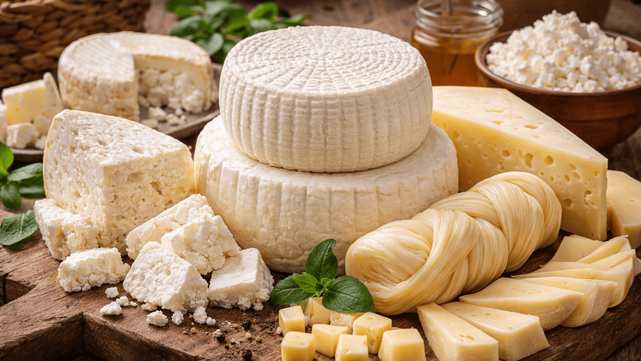 Нежный и плотный домашний сыр можно приготовить...