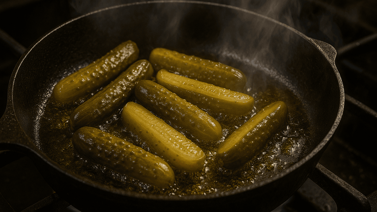 Пожарил солёные огурцы и ошеломился: никогда не ел такой вкусный салат — приготовлю на Новогодний стол однозначно Этот салат — доказательство того, что даже прив...