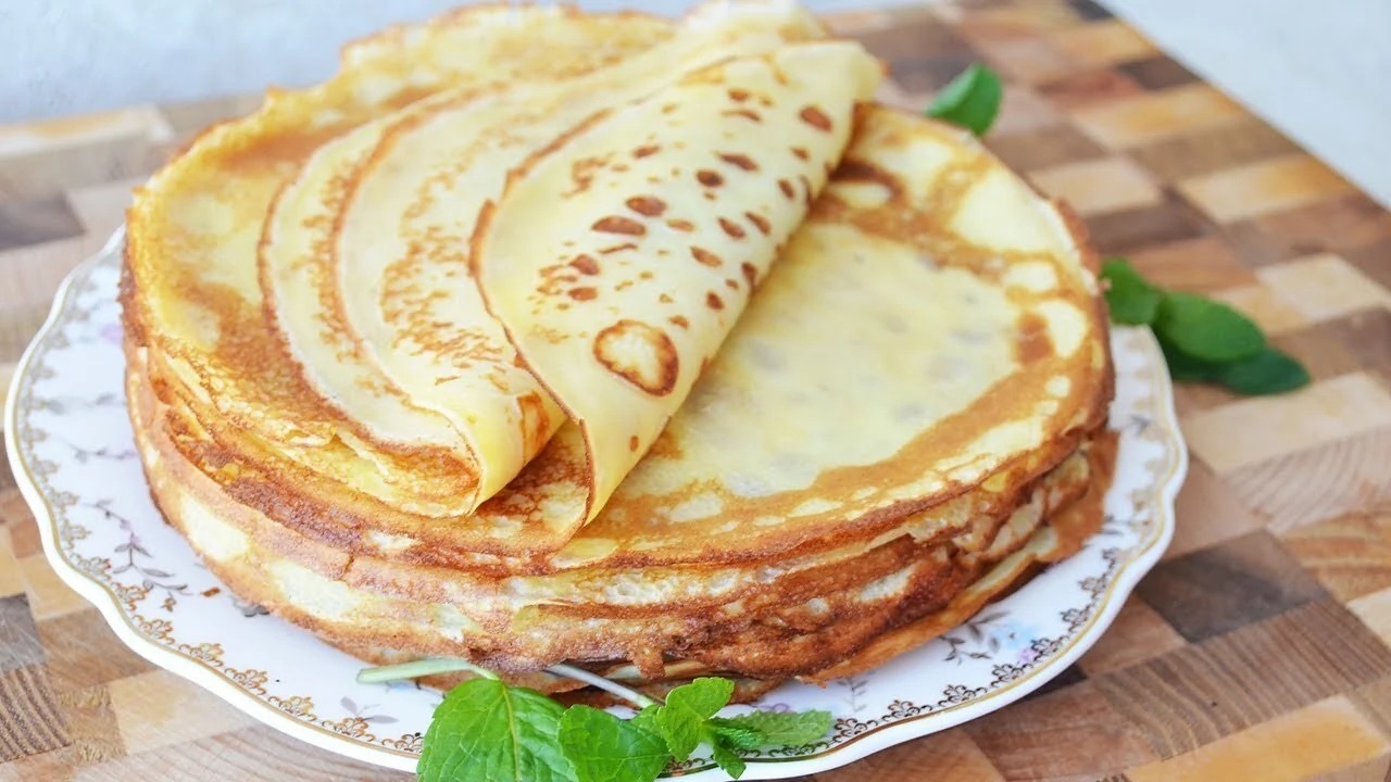Блины с творожным тестом: необычный, но вкусный...