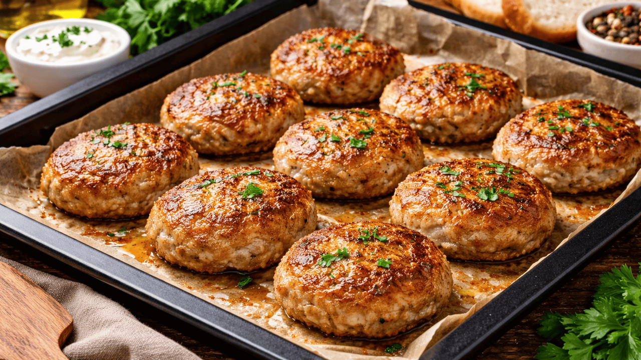 Забудьте о жарке и лишнем масле: котлеты по-немецки в духовке — сочные, нежные и диетические Они могут быть румяными снаружи и сочными внутр...