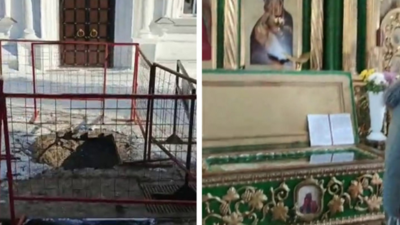 На территории Свято-Троицкого мужского монастыр...