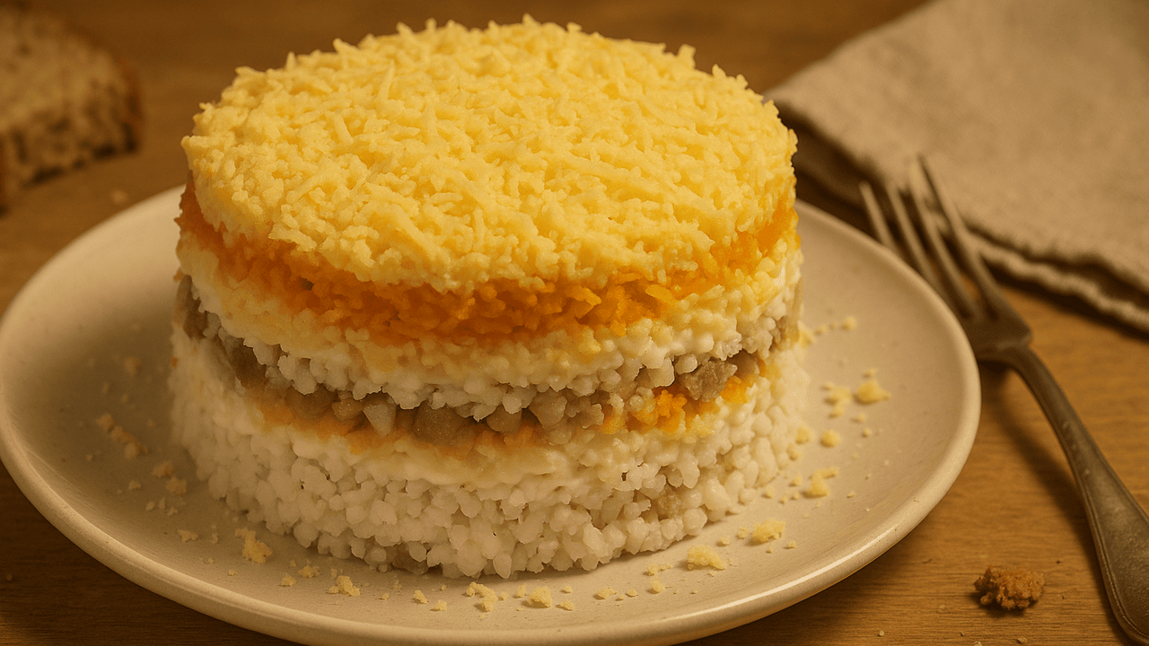 Салат «Севастопольский»: очень вкусная альтернатива «Селёдке под шубой» — нестандартно и идеально на Новогодний стол «Севастопольский» салат — это блюдо, которое ро...