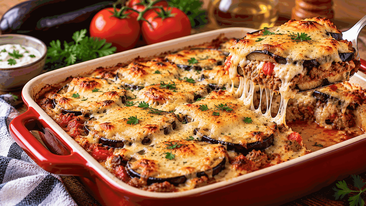 Греки готовят эту запеканку вместо привычной картошки с мясом: сочный фарш, нежный соус и этот овощ превращаются в аппетитный ужин Как приготовить греческую мусаку с баклажанами,...