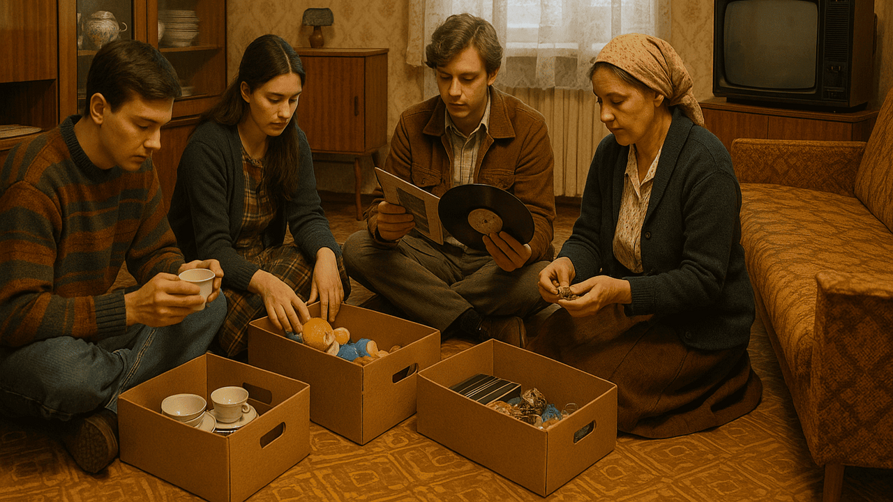 Многие хранят старые вещи, доставшиеся от родит...