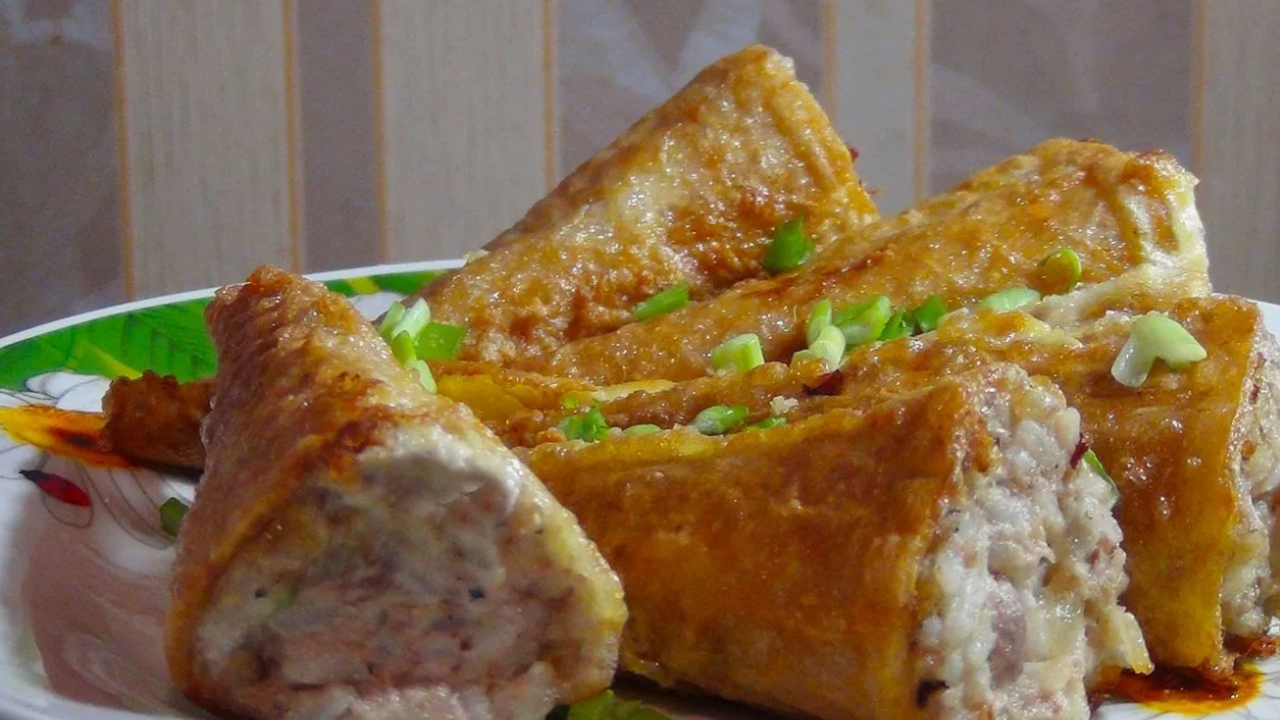 Варю полстакана риса, и классная закуска «Рыбные хвостики» готова. Вкуснота! Хрустящие вафельные рожки с рыбой и рисом: ориг...