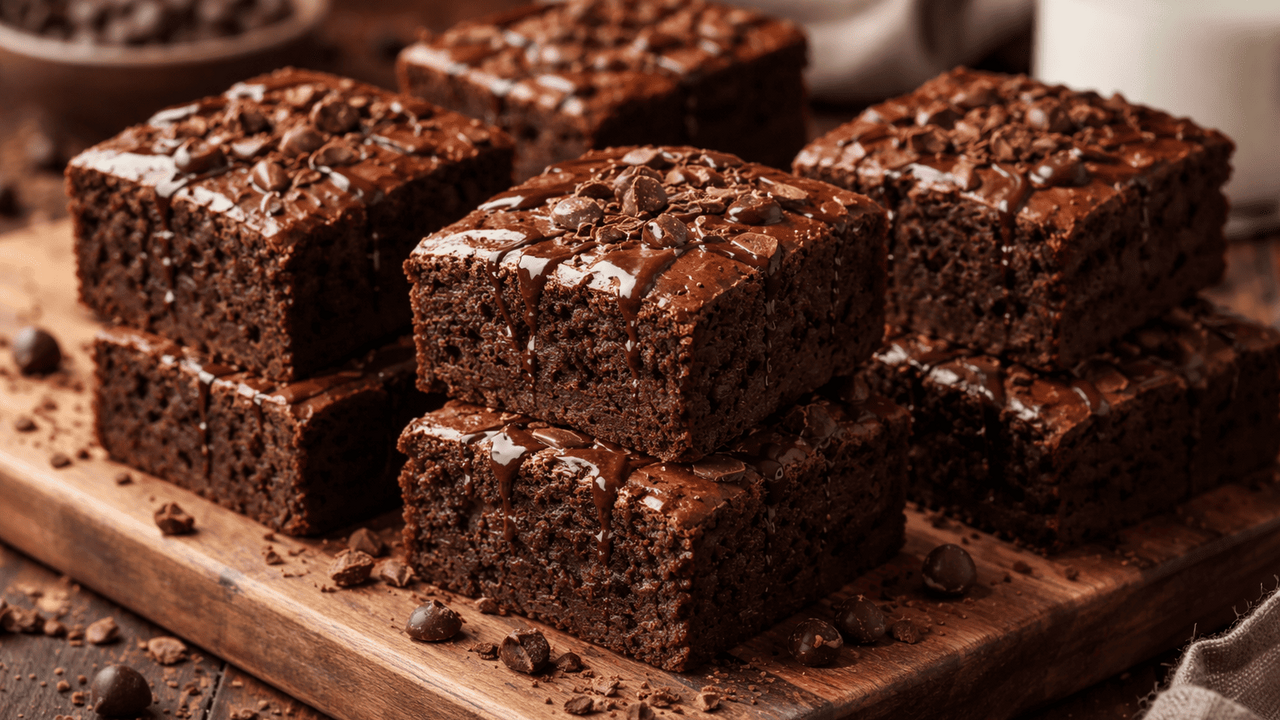 Нежные шоколадные пирожные из простых ингредиен...