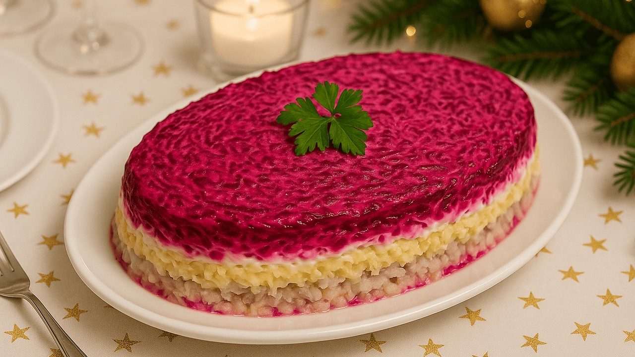 Даже самый привычный новогодний салат способен ...