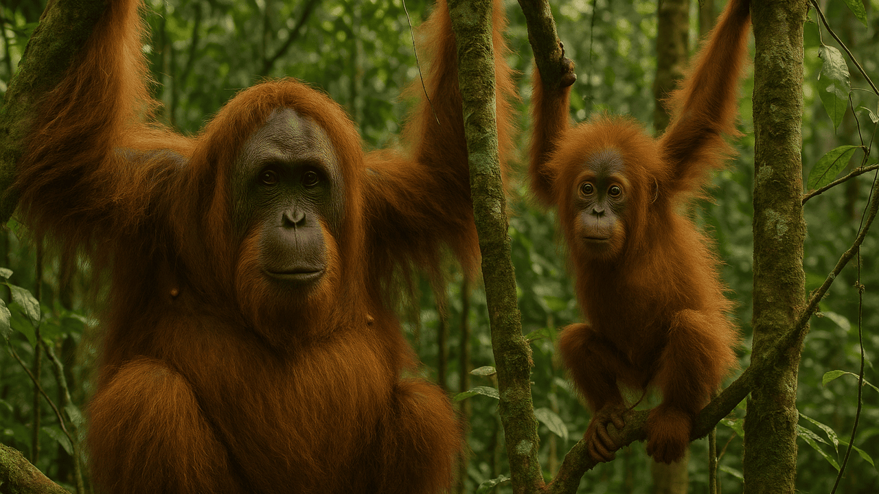 Добыча золота поставила под удар редкий вид: орангутаны Тапанули оказались на грани вымирания На Суматре разворачивается история, которая мож...