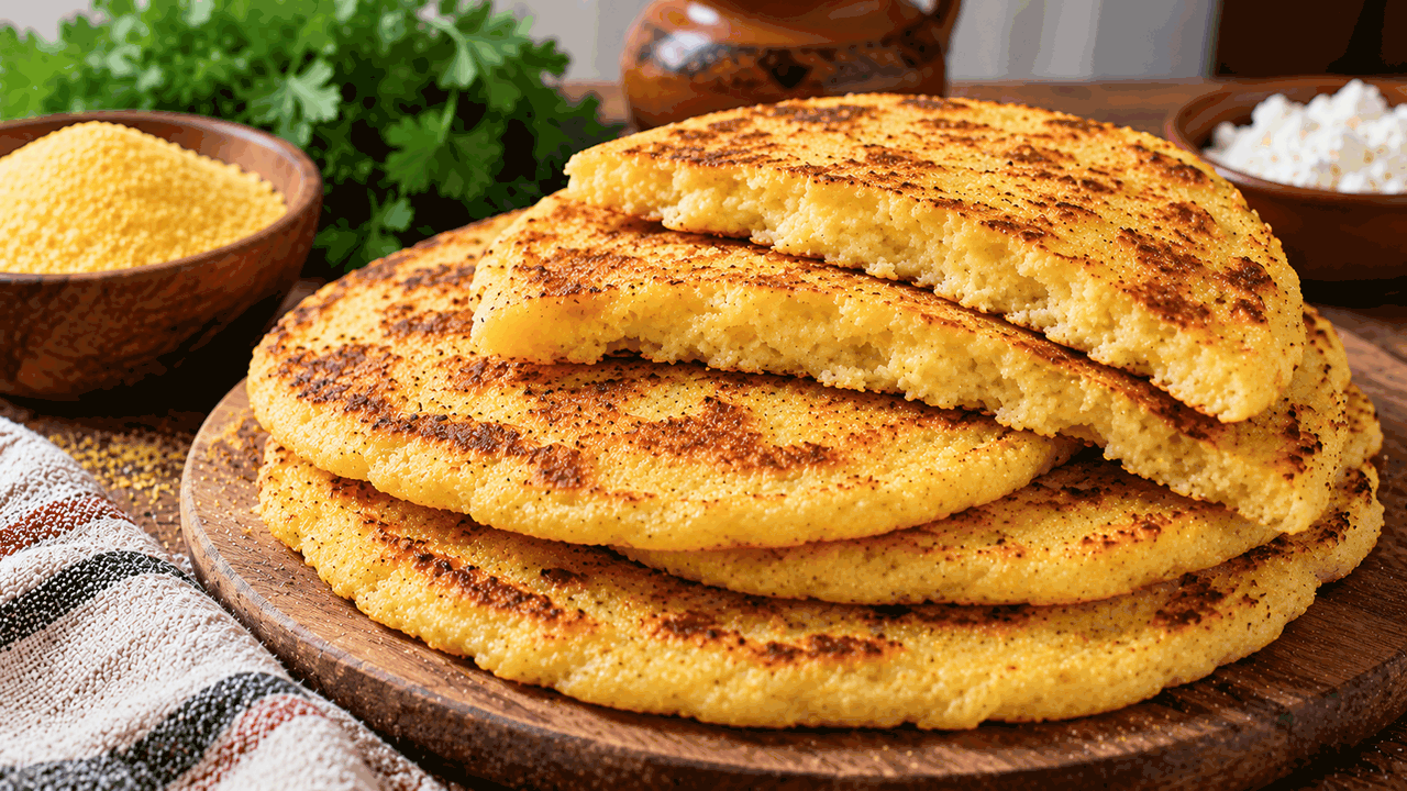  Как приготовить грузинские кукурузные лепёшки ...