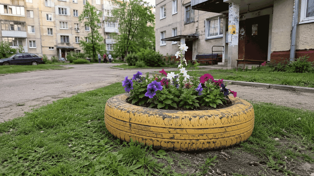 Лебедь из шины может дорого обойтись: за привычное украшение двора россиянам грозит штраф Старые покрышки во дворе десятилетиями считалис...
