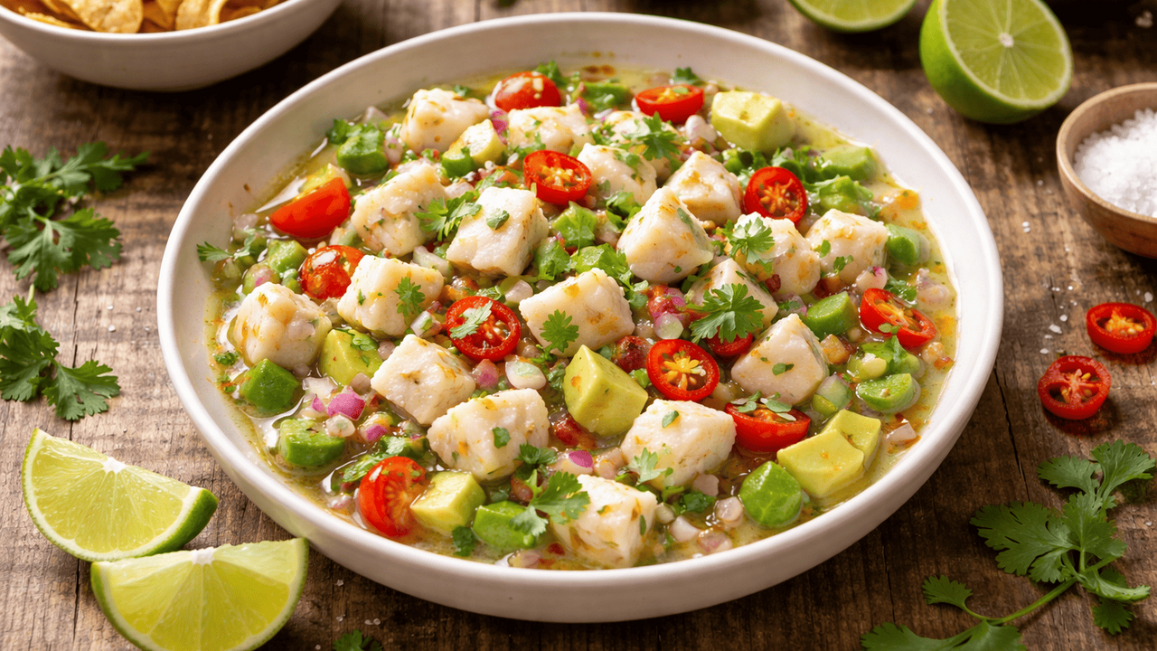 Свежая белая рыба, цитрусовая кислинка и аромат...