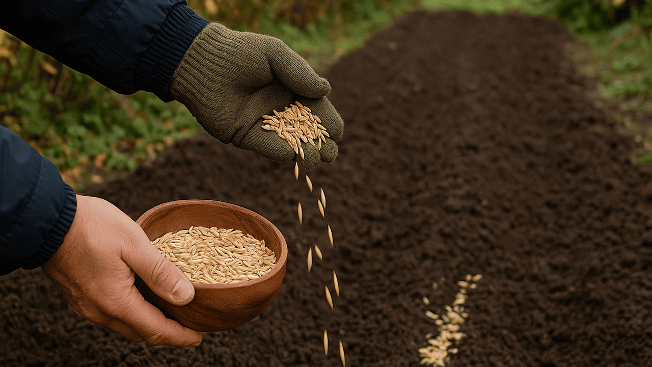 Раскидываю эту копеечную крупу по грядкам в ноябре: почва обязательно превращается в чернозём – урожая в 2,5 раза больше Осенний уход за грядками — лучшее время подумат...