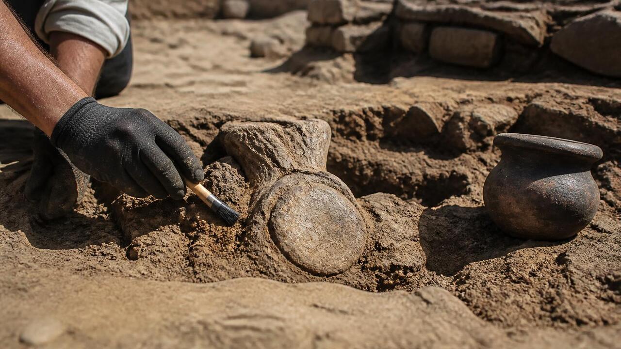 Римлянин собирал останки морского чудовища 1800 лет назад Археологи нашли в римской яме II века окаменевш...