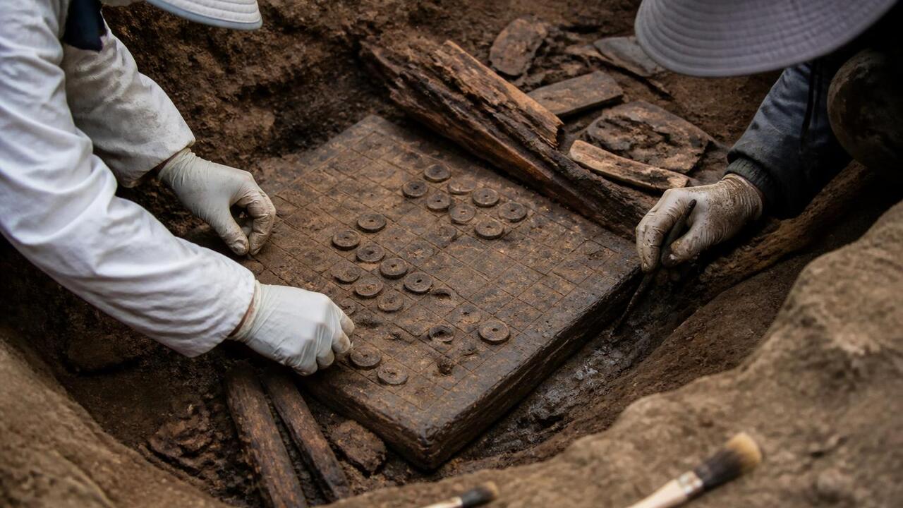 Археологи нашли игровые доски эпохи Хань с утраченными правилами Археологи в Сиане нашли две доски для игры «Люб...