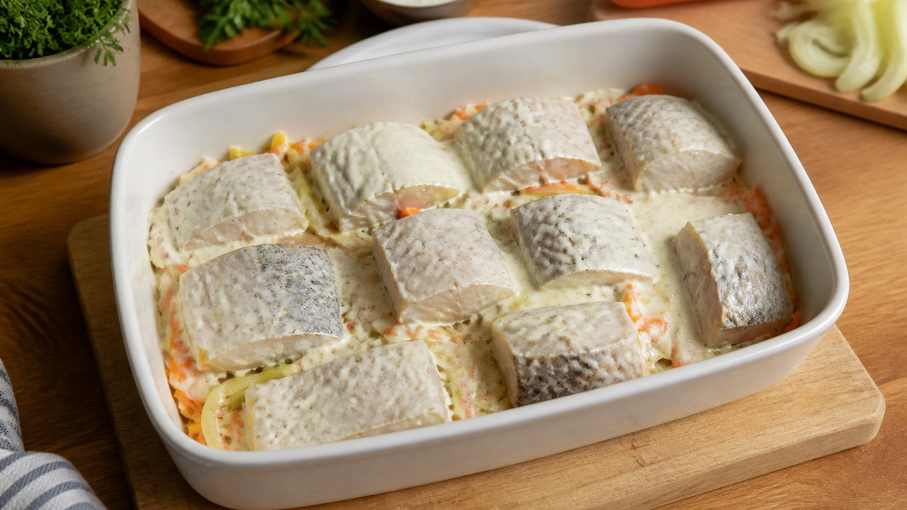 Минтай в духовке с овощами: 3 приёма, чтобы рыба получилась сочной Как приготовить минтай в духовке так, чтобы он ...