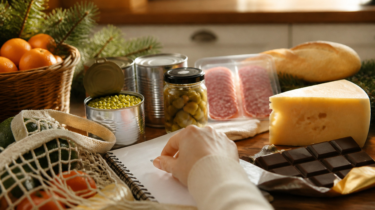 Какие продукты к новогоднему столу удобнее и вы...