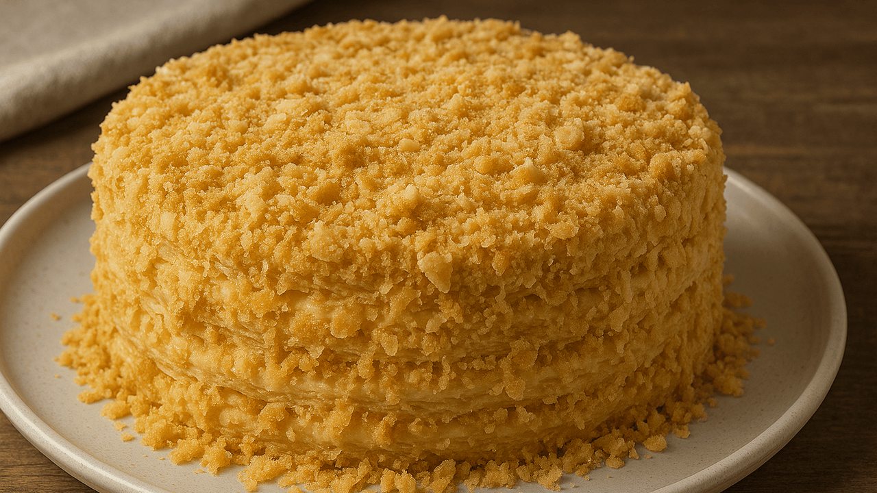 Закусочный торт «Наполеон» — это эффектное блюд...