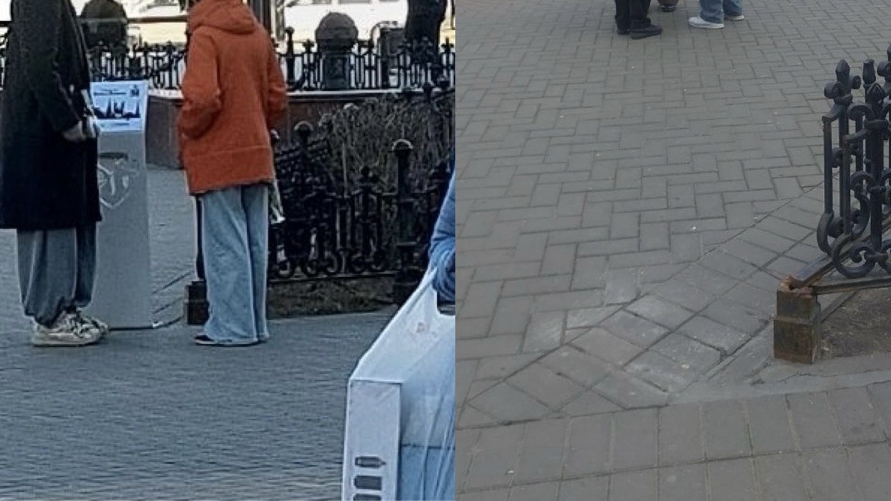 В центре города исчез объект городского квеста ...