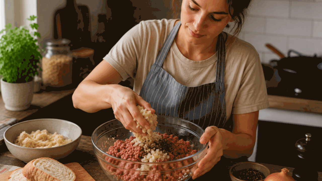 Хлеб для котлет замачиваю не в молоке: они остаются мягкими, а вкус мяса выходит на первый план Хлеб для домашних котлет необязательно замачива...