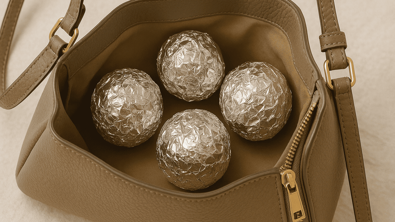 На первый взгляд, свернутый из пищевой фольги ш...