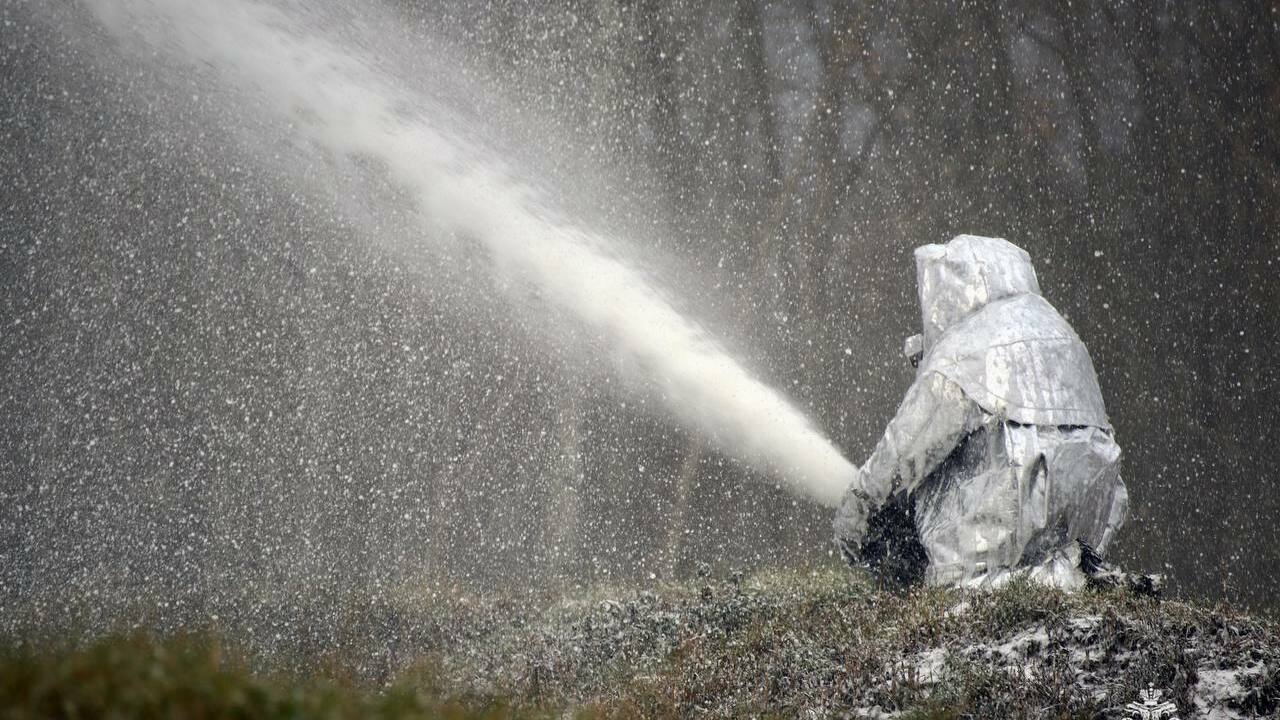 Площадь возгорания составила 10 кв. м