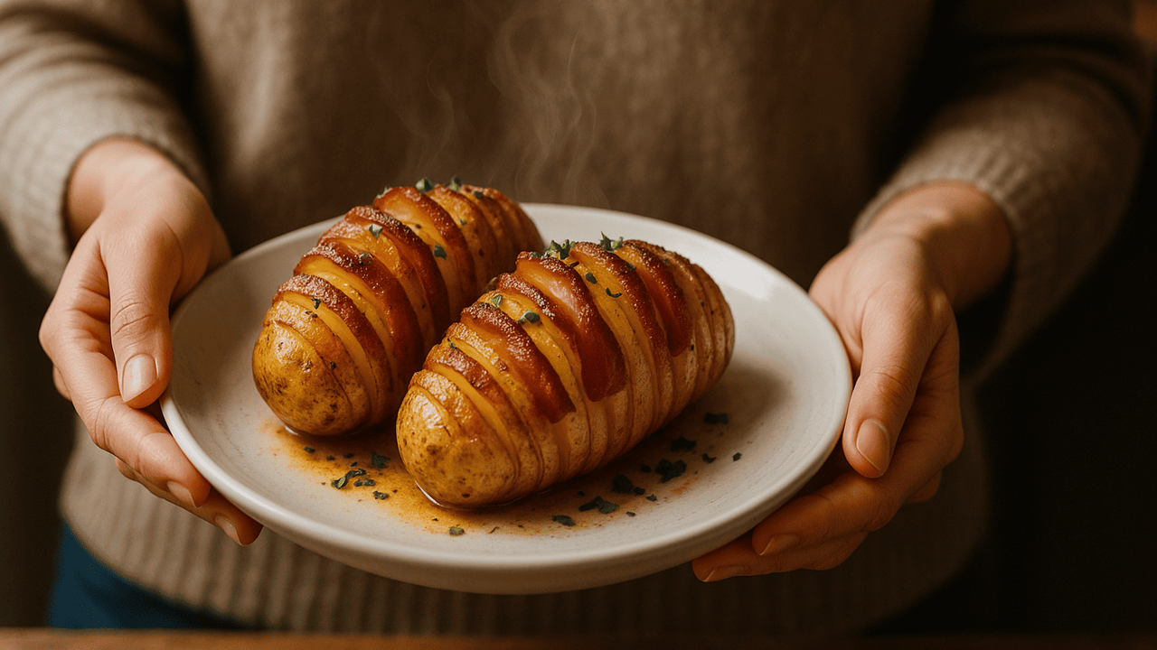Картошка-гармошка с беконом — один из тех рецеп...