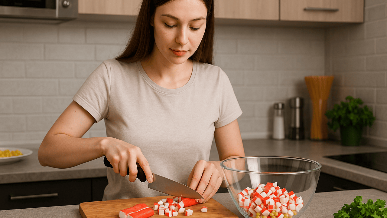 Выбор качественных крабовых палочек в магазине ...