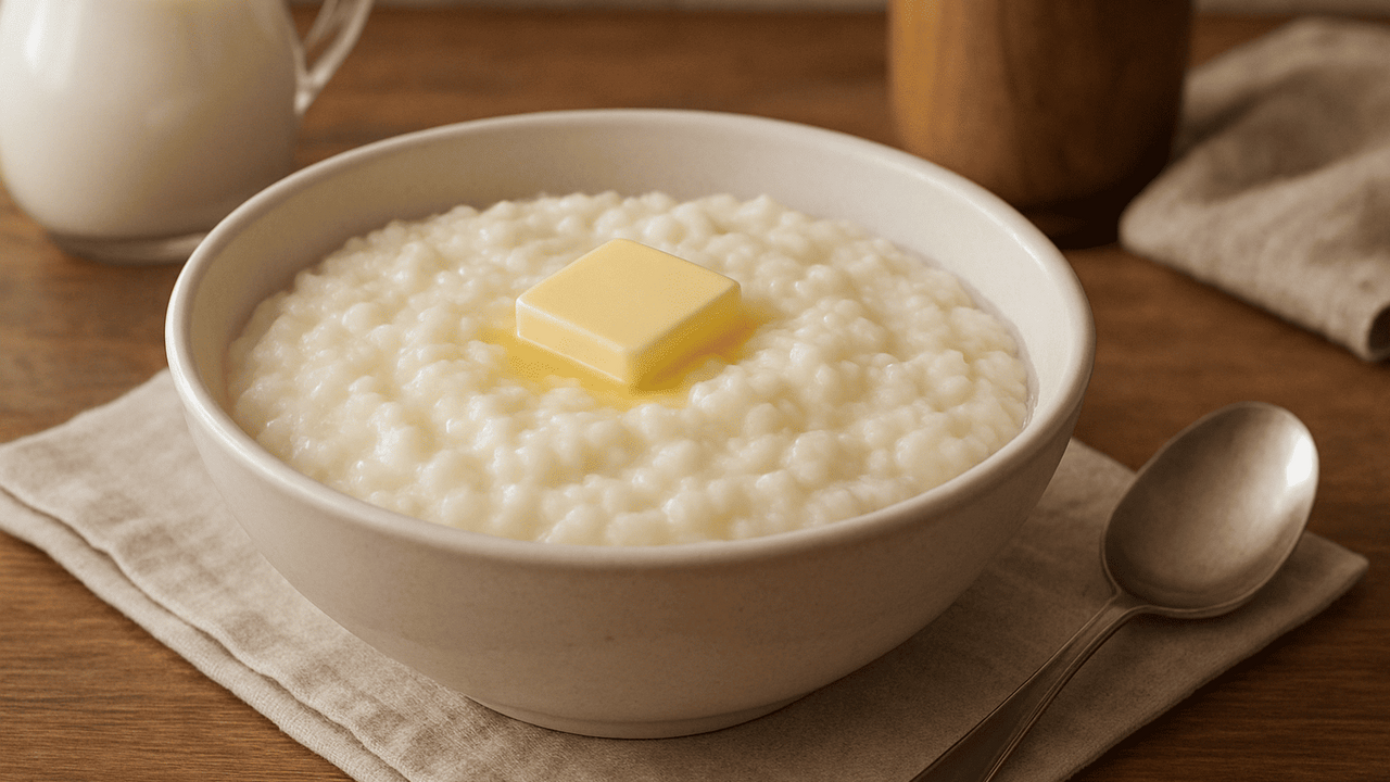 Домашняя рисовая каша на тёплом молоке — это вк...