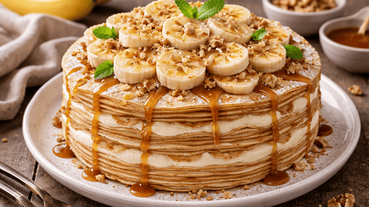 Готовлю на Масленицу блинный торт с бананами: делюсь рецептом нежнейшего крема и секретом эластичных блинчиков Попробовав этот нежный блинный торт с банановым...