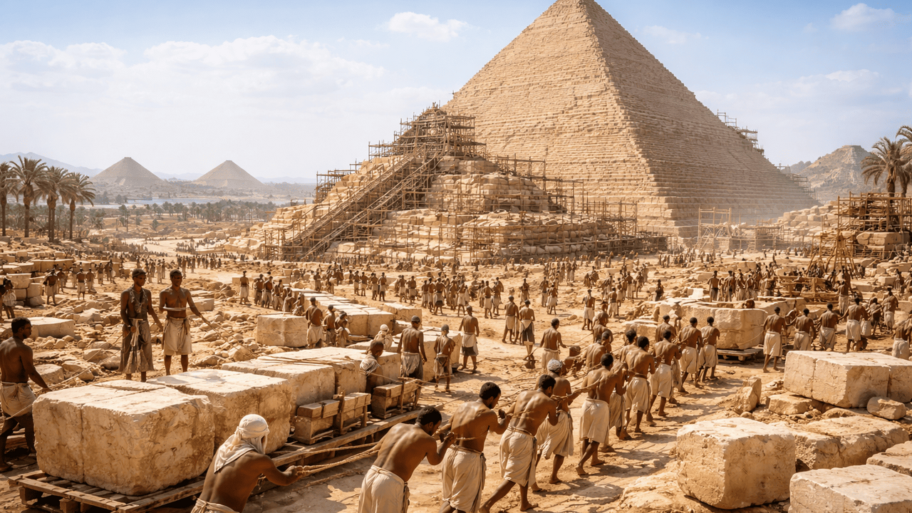 Учёные выдвинули новую версию строительства пир...