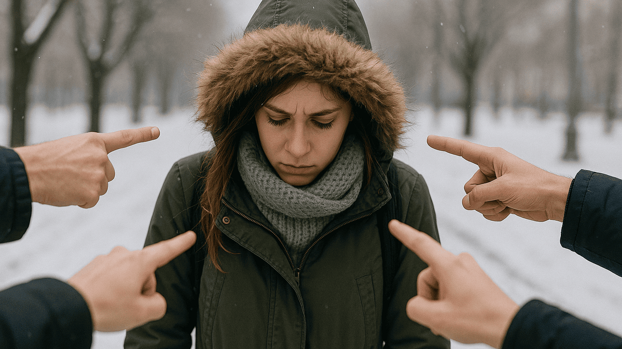 Зимой так легко спрятаться в объёмную одежду и ...