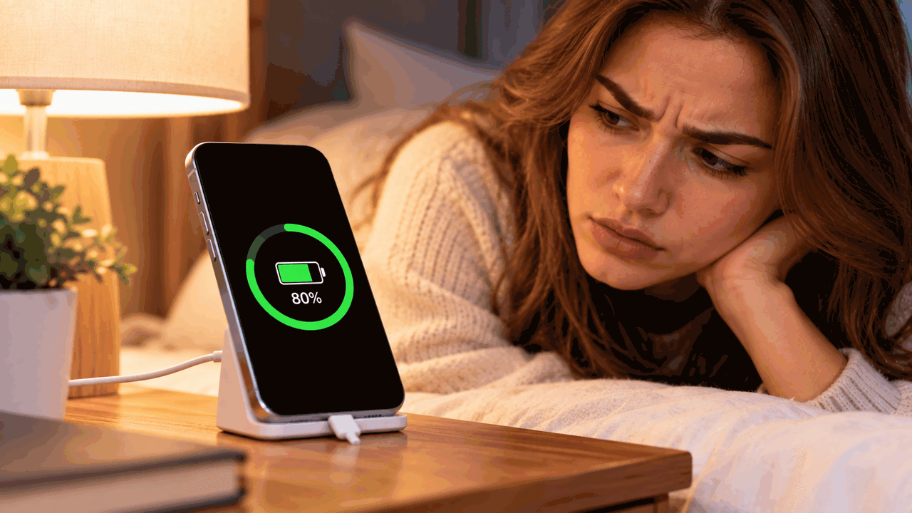 Почему телефон перестает заряжаться на 80%, как...