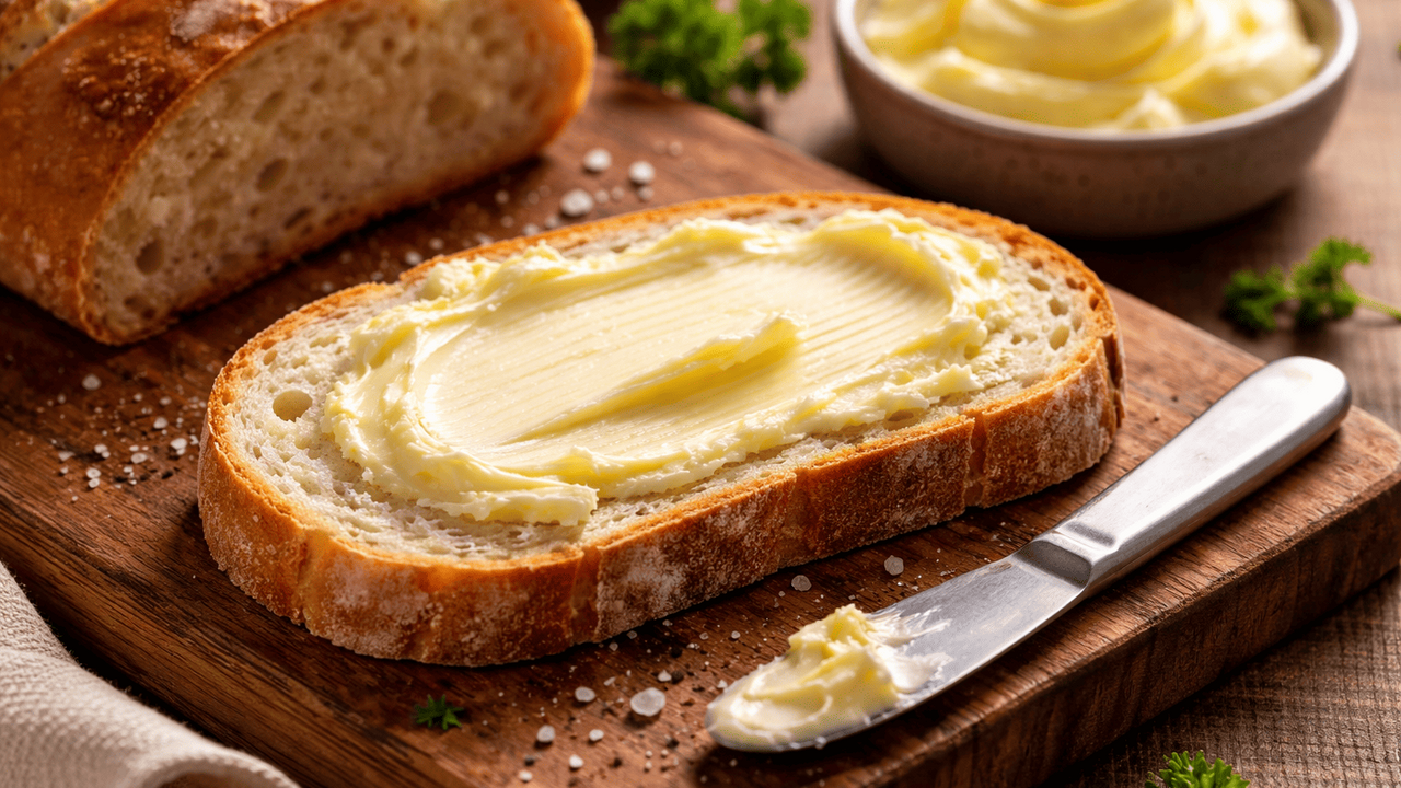 Привычный бутерброд с хлебом и маслом кажется б...