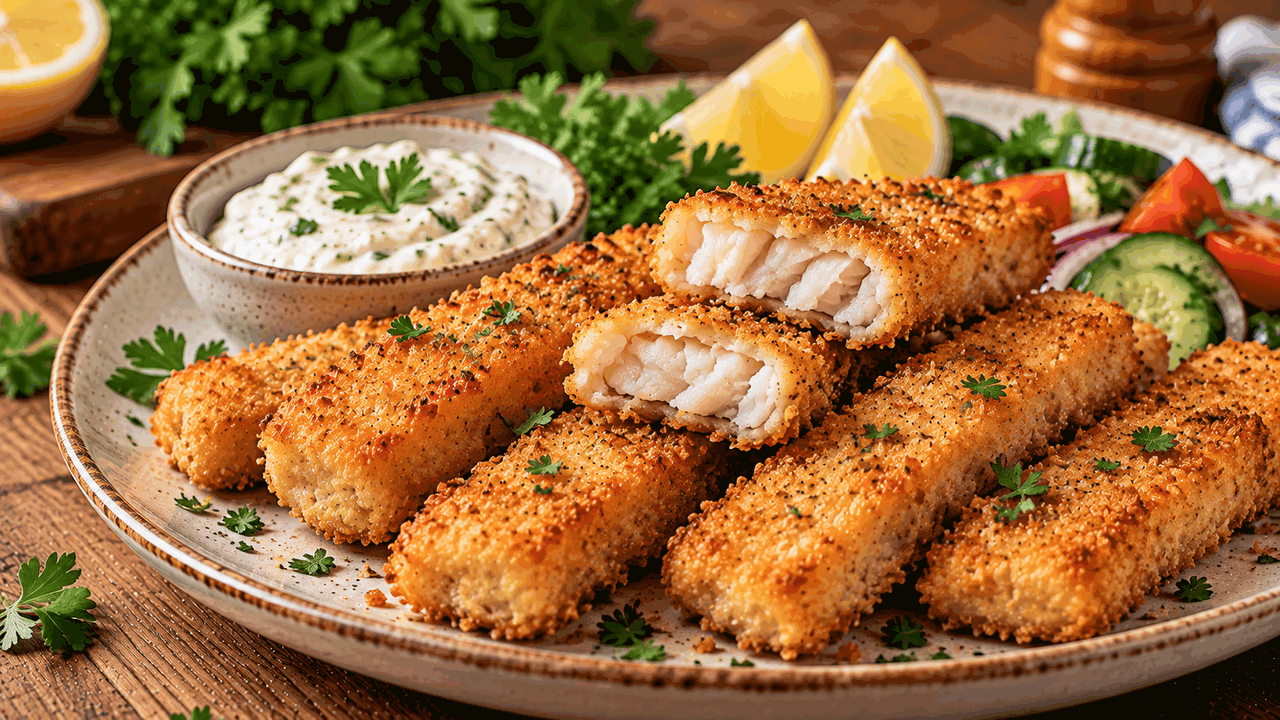 Минтай больше не жарю обычными кусками: делаю золотистые рыбные палочки с хрустящей корочкой — внутри рыба остается нежной и сочной Как приготовить хрустящие рыбные палочки из ми...