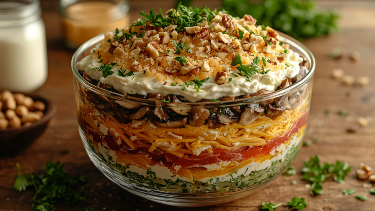 Восхитительный вкус поразит гостей: готовим нежный салат «Феерия» — пока не раздадите рецепт, друзья не разойдутся Салат «Феерия» — яркое сочетание вкусов