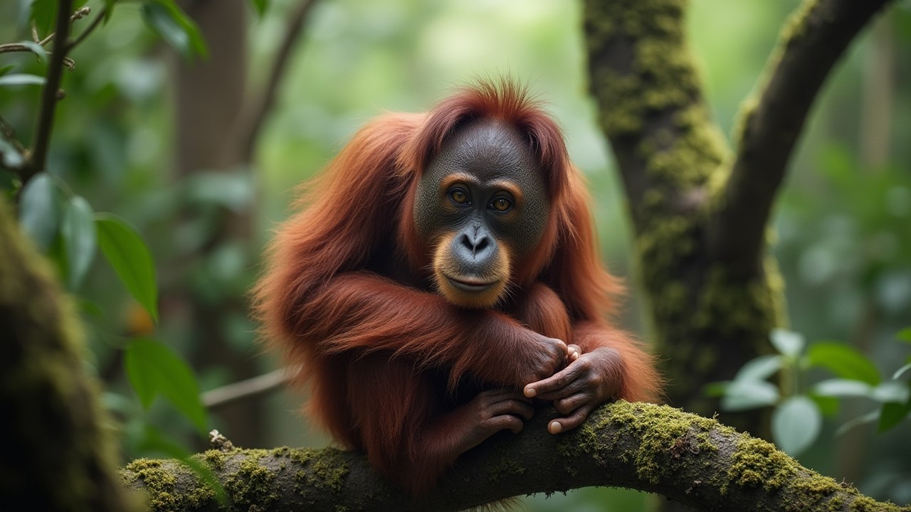 Тапанульский орангутан считается одним из самых...