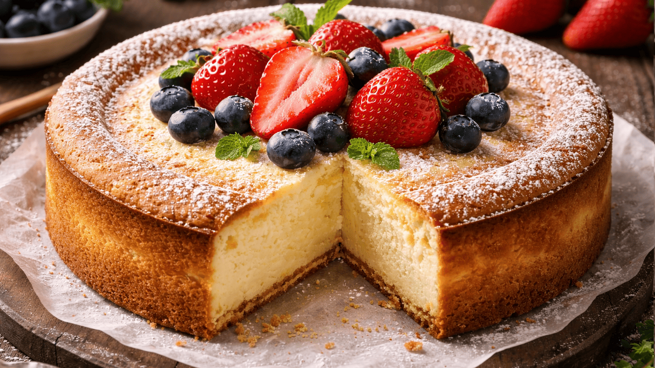 Стоит поставить в духовку этот творожный пирог ...