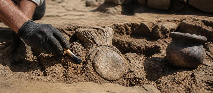 Римлянин собирал останки морского чудовища 1800 лет назад Археологи нашли в римской яме II века окаменевш...