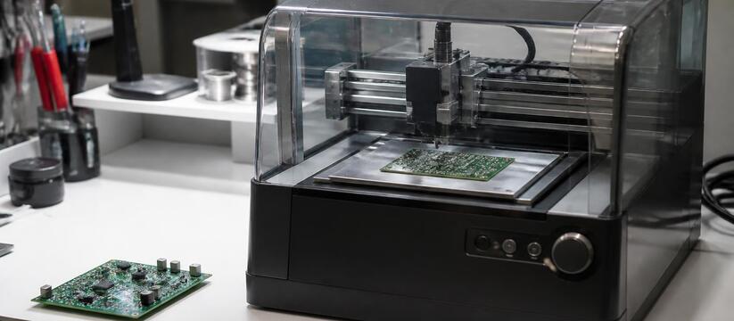 ТУСУР представил модернизированный принтер для печатных плат Ученые ТУСУРа представили модернизированный при...