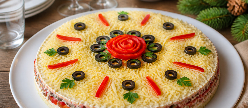 Как подать салат «Огненная коза» аккуратно и эф...