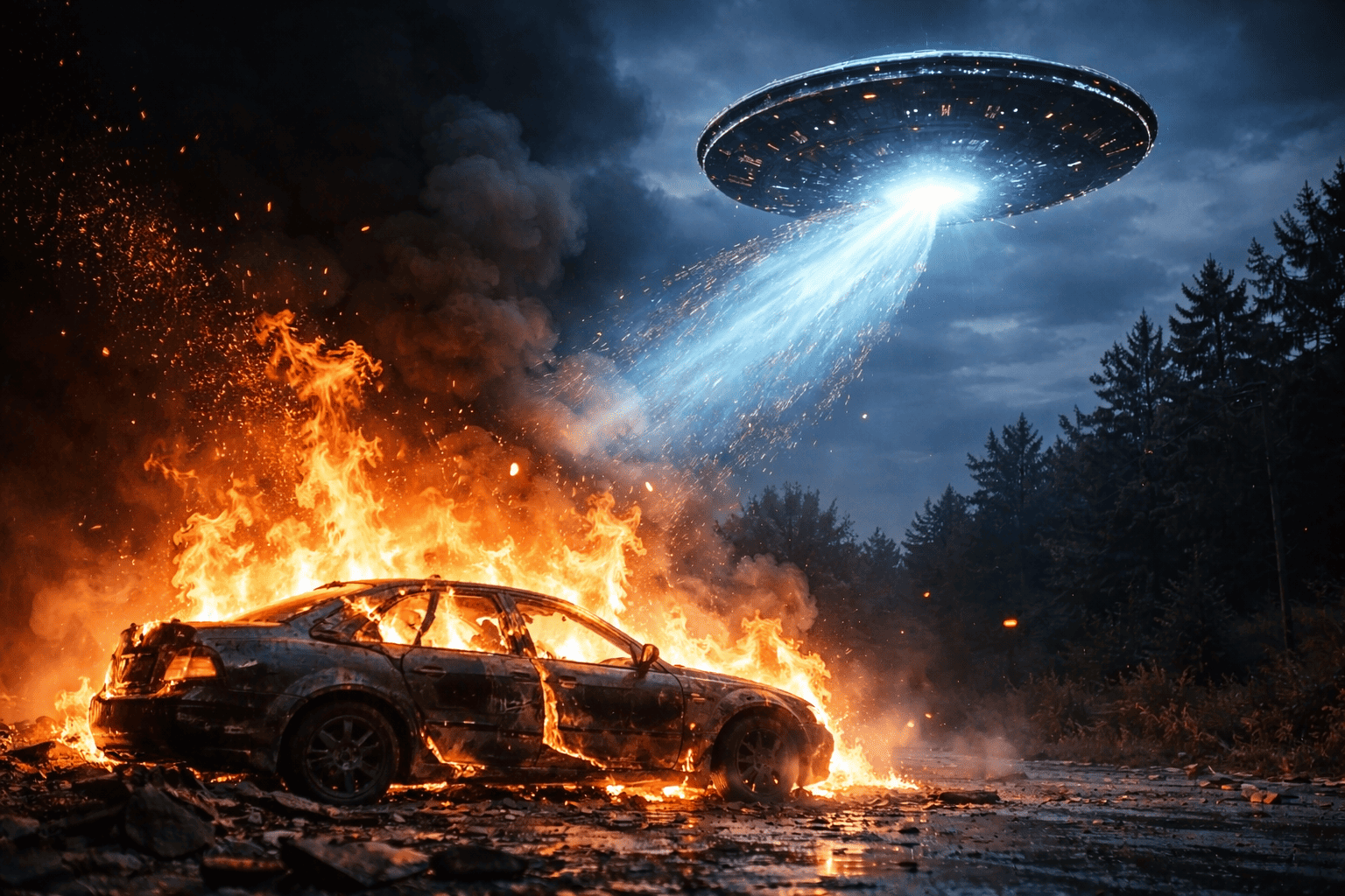 Объяснение, которое шокировало следователей: мужчина обвинил пришельцев в ДТП