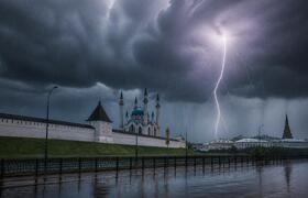 Синоптики предупредили Казань о сильном ливне с...