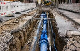 Авария на водопроводе оставила без воды часть С...
